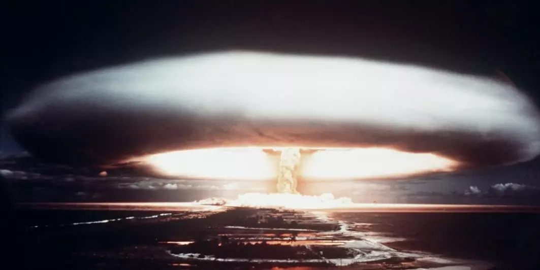 France carried out 193 nuclear tests in the Pacific. The explosion in this image occurred in 1971.