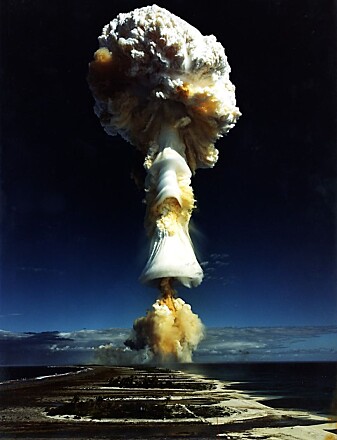Another nuclear test in the Pacific. This one took place in 1970. Another nuclear test in the Pacific. This one took place in 1970.