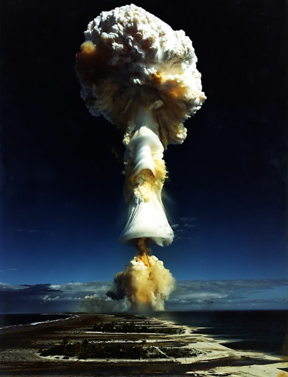 Another nuclear test in the Pacific. This one took place in 1970.