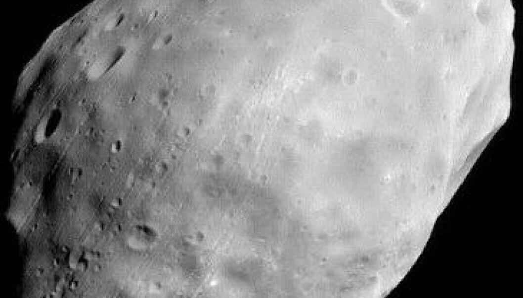 Kollisjon på Mars skapte måne