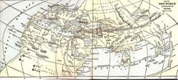 "Ptolemeios var ikke bare astronom. Her er et av hans kart." "Ptolemeios var ikke bare astronom. Her er et av hans kart."