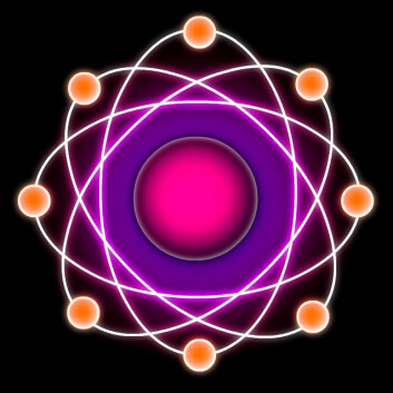 Elektrona som svirrer kring kjernen i eit atom er omtrent så trill runde som det går an å bli avslører nye målingar. (Illustrasjon: Per Byhring) Elektrona som svirrer kring kjernen i eit atom er omtrent så trill runde som det går an å bli avslører nye målingar. (Illustrasjon: Per Byhring)