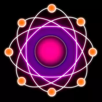 Elektrona som svirrer kring kjernen i eit atom er omtrent så trill runde som det går an å bli avslører nye målingar. (Illustrasjon: Per Byhring)