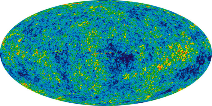 Bildet viser temperaturvariasjoner i kosmisk mikrobølgebakgrunnsstråling. (Foto: NASA / WMAP Science Team) Bildet viser temperaturvariasjoner i kosmisk mikrobølgebakgrunnsstråling. (Foto: NASA / WMAP Science Team)