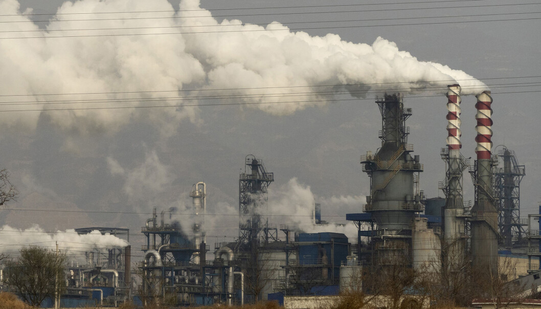 Røyk og damp fra et anlegg som prosesserer kull i Hejin i Shanxi-provinsen i Kina. Røyk og damp fra et anlegg som prosesserer kull i Hejin i Shanxi-provinsen i Kina.