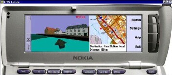 "Mobil guide: Sånn kan 3D-kartene se ut i mobiltelefonen. (Foto: TellMaris)" "Mobil guide: Sånn kan 3D-kartene se ut i mobiltelefonen. (Foto: TellMaris)"
