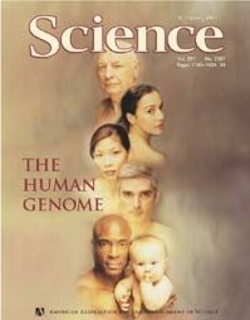 "Celeras versjon av det menneskelige genom ble publisert i Science i februar 2001."