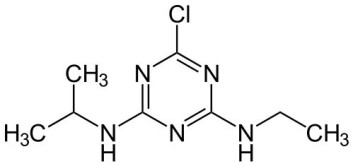 "Atrazin. (Kilde: Wikimedia Commons)" "Atrazin. (Kilde: Wikimedia Commons)"