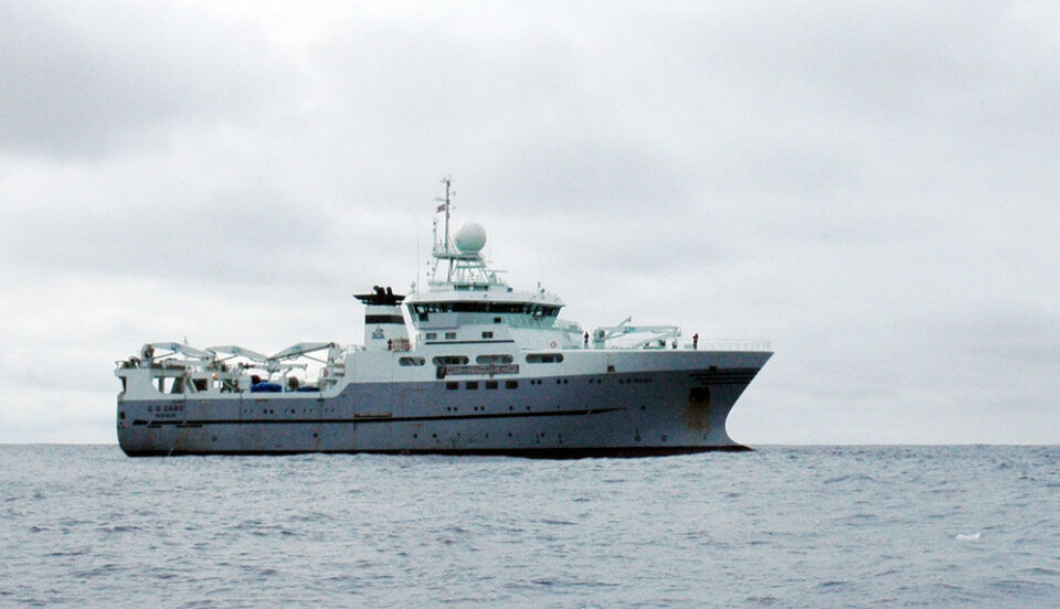 Forskningsfartøyet 'G.O. Sars'. (Foto: Kjartan Mæstad)