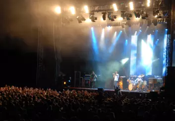 6000 tilskuere skulle ledes da Deep Purple var på Steinkjerfestivalen i 2008. (Foto: Morten Stene)
