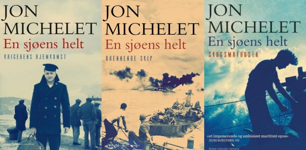 Romanserien «En sjøens helt» av Jon Michelet kom ut mellom 2012 og 2018 og har solgt i til sammen en million eksemplarer. Romanserien «En sjøens helt» av Jon Michelet kom ut mellom 2012 og 2018 og har solgt i til sammen en million eksemplarer.