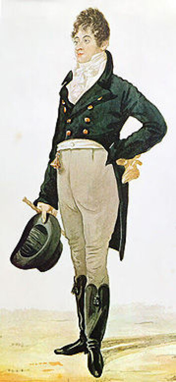 Den engelske dandyen Beau Brummell. Den engelske dandyen Beau Brummell.