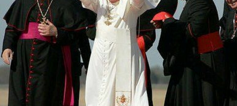 Pave Benedict XVI på besøk i USA. (Foto: Det hvite hus)