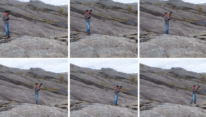 Et lite skritt om gangen for Olivier Galland, men et stort skritt for virtuelt geologisk feltarbeid. Et lite skritt om gangen for Olivier Galland, men et stort skritt for virtuelt geologisk feltarbeid.