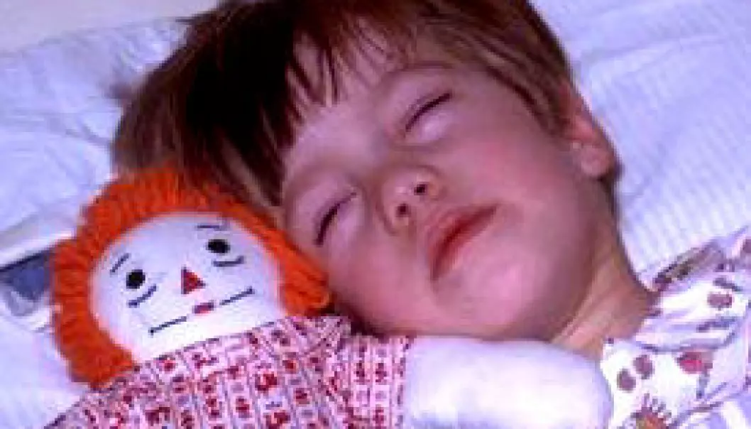 Syke barn sover mindre
