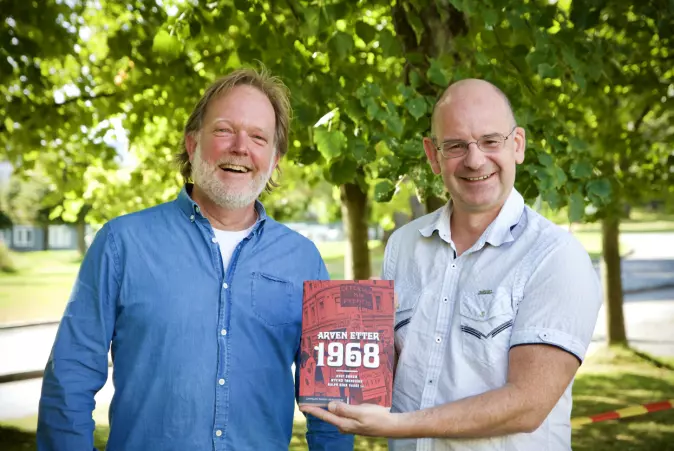 Øyvind Tønnesson (t.v.) og Knut Dørum har analysert 1968-opprøret og drøfter virkningene av det i boken <span class=" italic" data-lab-italic_desktop="italic">Arven etter 1968</span>.