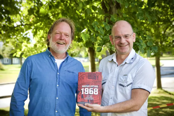 Øyvind Tønnesson (t.v.) og Knut Dørum har analysert 1968-opprøret og drøfter virkningene av det i boken <span class=" italic" data-lab-italic_desktop="italic">Arven etter 1968</span>. Øyvind Tønnesson (t.v.) og Knut Dørum har analysert 1968-opprøret og drøfter virkningene av det i boken <span class=" italic" data-lab-italic_desktop="italic">Arven etter 1968</span>.