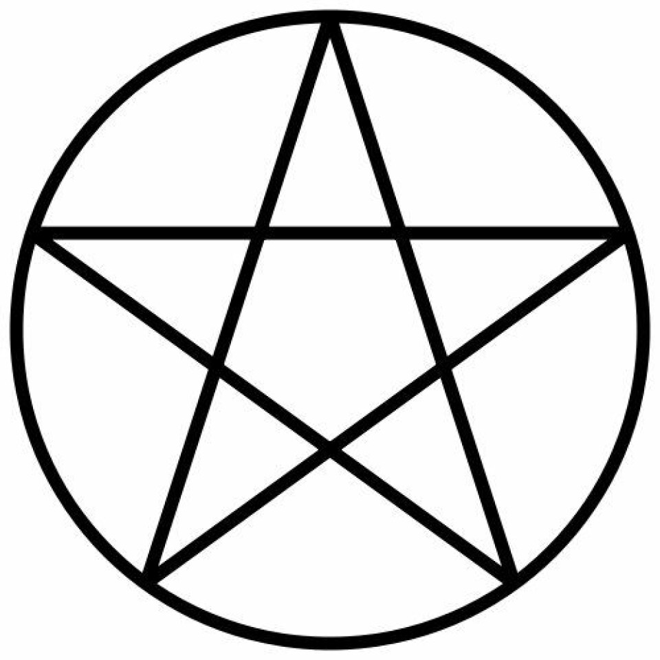 'Pentagrammet er et mye brukt symbol innen Wicca-retningen.'