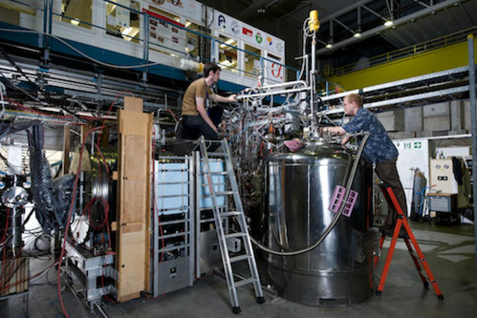 ALPHA-eksperimentet, CERN (Foto: Niels Madsen, CERN)
