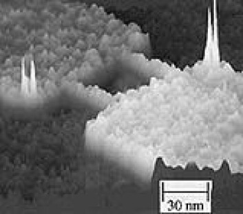 "Single Electron Transistor. (Bilde: Centre For Quantum Computation)" "Single Electron Transistor. (Bilde: Centre For Quantum Computation)"