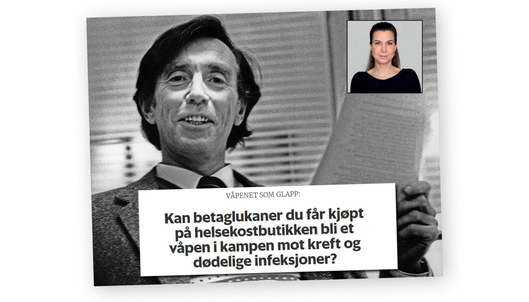 Forskning.no-journalist Ingrid Spilde fikk hederlig omtale av Fagpressen for artikkelen om betaglukaner. Forskning.no-journalist Ingrid Spilde fikk hederlig omtale av Fagpressen for artikkelen om betaglukaner.