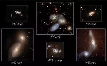 Noen av galakseparene som er oppdaget. (Foto: NASA)