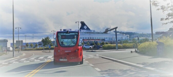Den automatiserte bussen Navya Arma i Oslo, sommeren 2020. Den automatiserte bussen Navya Arma i Oslo, sommeren 2020.