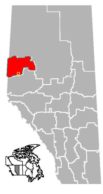 "Funnene ble gjort i nordvestlige Alberta i Canada. (Illustrasjon: Wikimedia Commons/Qyd)" "Funnene ble gjort i nordvestlige Alberta i Canada. (Illustrasjon: Wikimedia Commons/Qyd)"