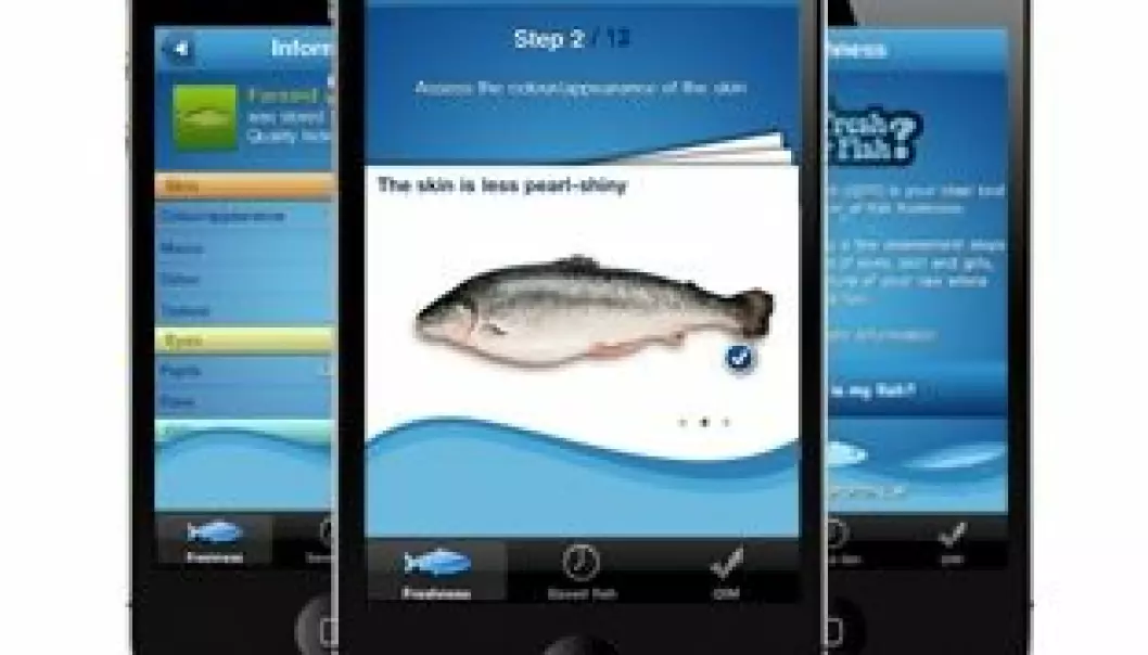 Fersk fisk på iPhone