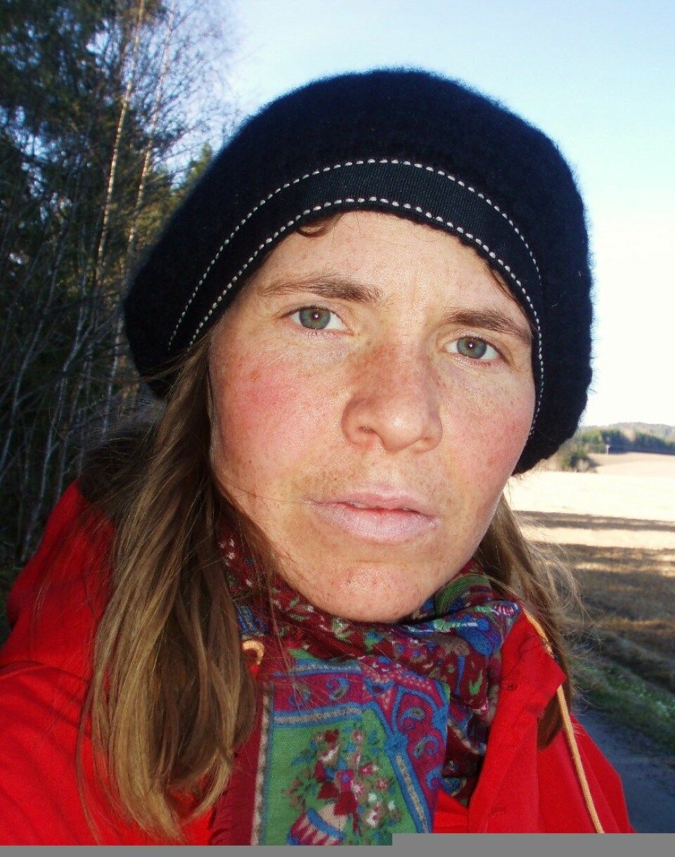 Anne Lene Aase fant slåttehumla under feltarbeid på en eng. (Foto: privat)