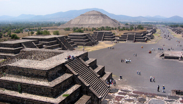 En del Teotihuacan slik det ser ut i dag, utenfor Mexico En del Teotihuacan slik det ser ut i dag, utenfor Mexico