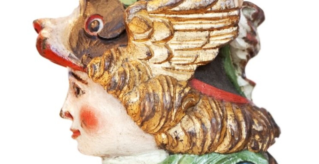 Rorhodet er antakeligvis laget på 1700-tallet, og måler omtrent 30 centimeter i høyde. (Foto: Elisabeth Tønnesen/ Stavanger museum) Rorhodet er antakeligvis laget på 1700-tallet, og måler omtrent 30 centimeter i høyde. (Foto: Elisabeth Tønnesen/ Stavanger museum)