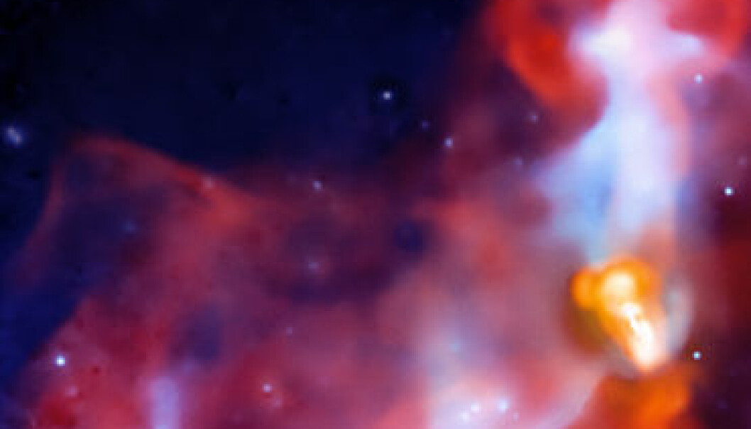 Gass fra sort hull forhindrer stjernefødsel
