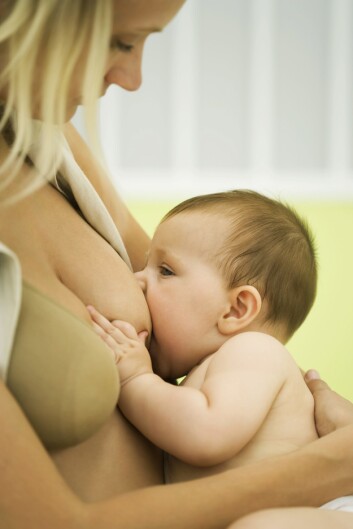 Baby som ammer (Foto: Colourbox) Baby som ammer (Foto: Colourbox)