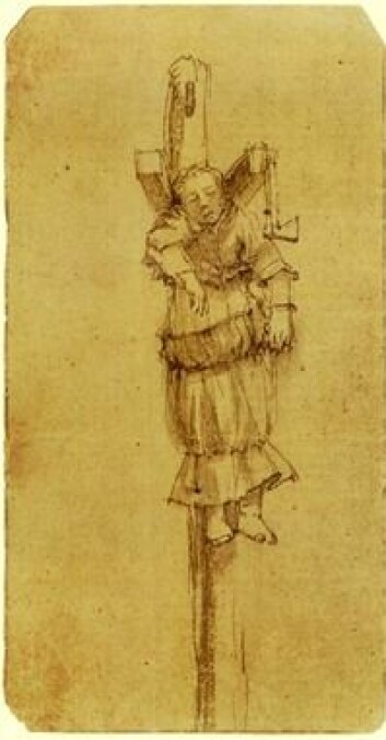 Elsje Christiaens, tegnet av Rembrandt. Elsje Christiaens, tegnet av Rembrandt.