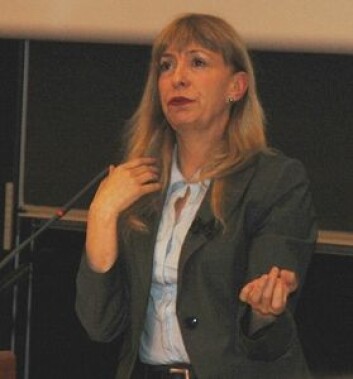 – Det har verken blitt skrive betre romanar eller betre symfoniar etter at Internett og dei sosiale media blei innførte, sa hjerneprofessor Susan Greenfield i eit foredrag på UiO. (Foto: Martin Toft) – Det har verken blitt skrive betre romanar eller betre symfoniar etter at Internett og dei sosiale media blei innførte, sa hjerneprofessor Susan Greenfield i eit foredrag på UiO. (Foto: Martin Toft)