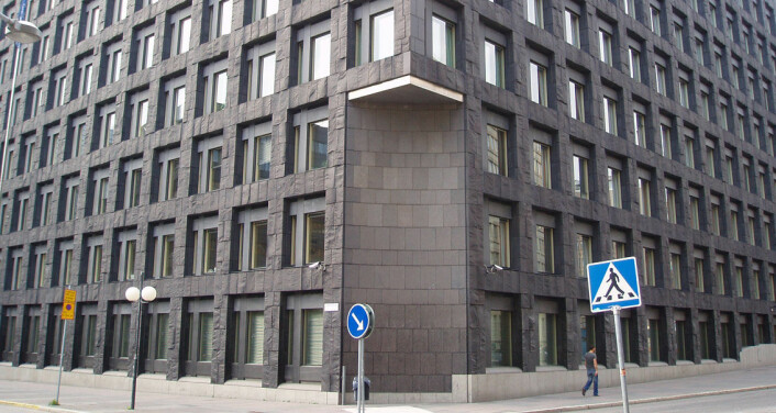 Den svenske sentralbanken, Riksbanken. (Foto: Wikimedia Commons)