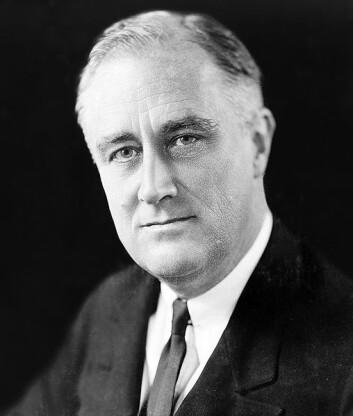 "Franklin D. Roosevelt var president fra 1933 til 1945. (Kilde: Wikimedia Commons)" "Franklin D. Roosevelt var president fra 1933 til 1945. (Kilde: Wikimedia Commons)"