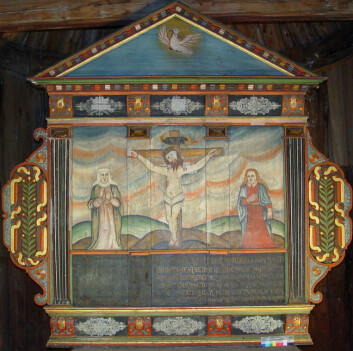 Restaureringen av altertavlen fra Borgund stavkirke ga overraskende funn. (Foto: Hilde Smedstad Moore/Anne Ytterdal) Restaureringen av altertavlen fra Borgund stavkirke ga overraskende funn. (Foto: Hilde Smedstad Moore/Anne Ytterdal)