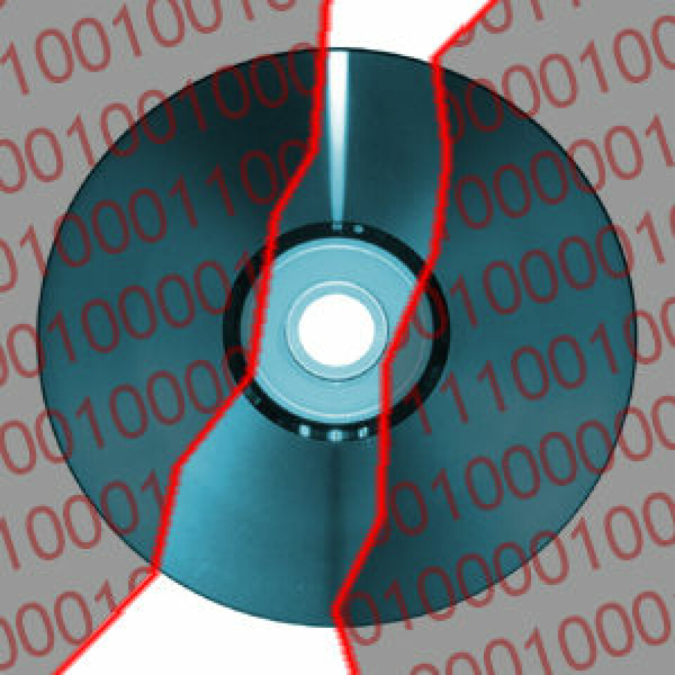 DVD-krypteringen var relativt lett å knekke. (Illustrasjon: Arnfinn Christensen, forskning.no)