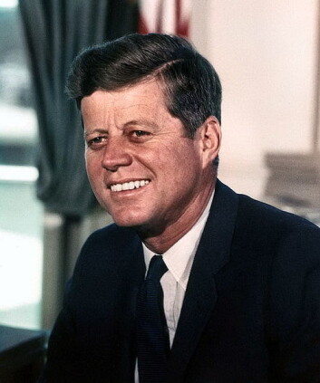 "John F. Kennedy var president fra 1961 til 1963. (Kilde: Wikimedia Commons)" "John F. Kennedy var president fra 1961 til 1963. (Kilde: Wikimedia Commons)"