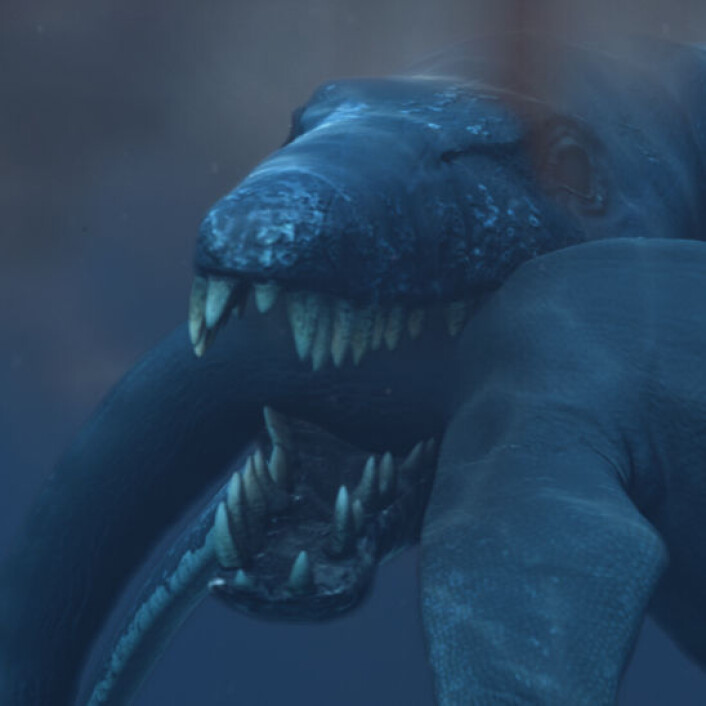 Pliosaur. (Illustrasjon: Atlantic Productions) Pliosaur. (Illustrasjon: Atlantic Productions)