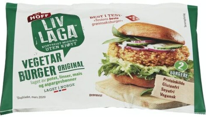 HOFF Liv Laga er en norsk vegetarburger som allerede finnes i butikkene. Men her er råvaren først og fremst norske poteter, blandet med linser, aspargesbønner og mais. HOFF Liv Laga er en norsk vegetarburger som allerede finnes i butikkene. Men her er råvaren først og fremst norske poteter, blandet med linser, aspargesbønner og mais.