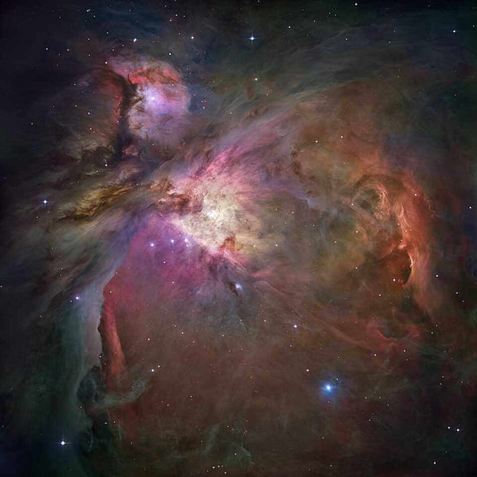 Den vakre Oriontåken rommer mange mysterier. Nå har vi oppdaget noen av dem. (Foto: NASA/ESA)