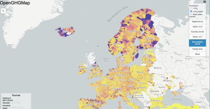 OpenGHGMap allows people from across Europe to see what the carbon dioxide emissions are like in their cities and towns. The idea is to give municipalities tools that will help them identify hotspots as a way to implement emissions cuts. OpenGHGMap allows people from across Europe to see what the carbon dioxide emissions are like in their cities and towns. The idea is to give municipalities tools that will help them identify hotspots as a way to implement emissions cuts.