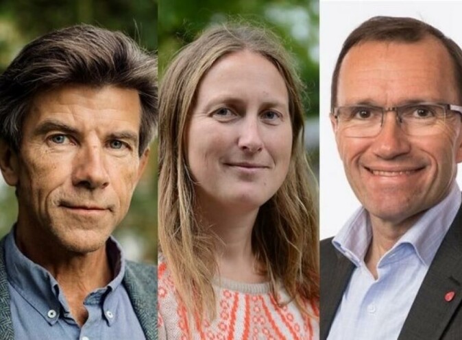 Forskerne Dag O. Hessen og Anje Røyne, og klima- og miljøministerminister Espen Barth Eide. Forskerne Dag O. Hessen og Anje Røyne, og klima- og miljøministerminister Espen Barth Eide.