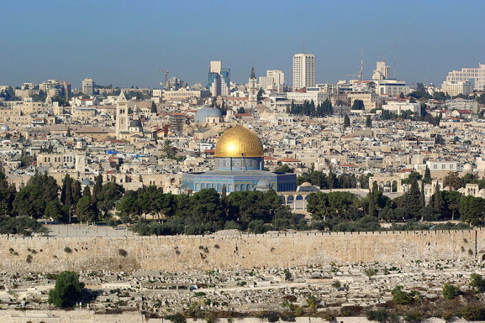 Jerusalem sett fra Oljeberget. (Foto: Berthold Werner/Wikimedia Commons) Jerusalem sett fra Oljeberget. (Foto: Berthold Werner/Wikimedia Commons)