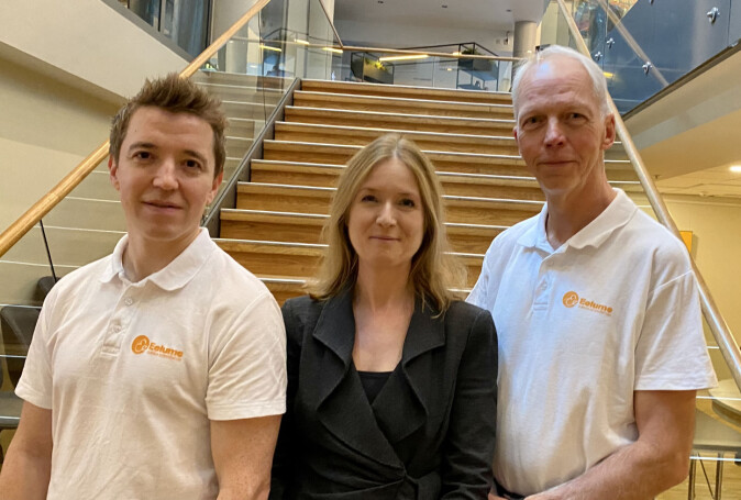 Pål Liljebäck, Kristin Ytterstad Pettersen og Morten Bjerkholt (CEO). Pål Liljebäck, Kristin Ytterstad Pettersen og Morten Bjerkholt (CEO).