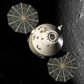 Orion-fartøyet er ment å ta astronautene i retning månen og kanskje Mars. Illustrasjon: NASA. Orion-fartøyet er ment å ta astronautene i retning månen og kanskje Mars. Illustrasjon: NASA.