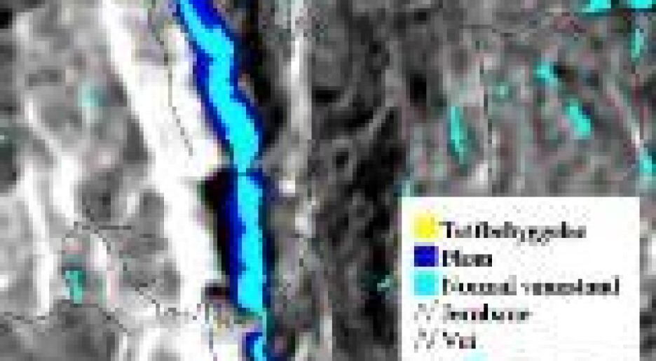 Vårflommen følges fra satellitt